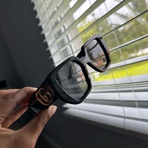 Gucci Rectangular-Frame Sunglasses for sale!